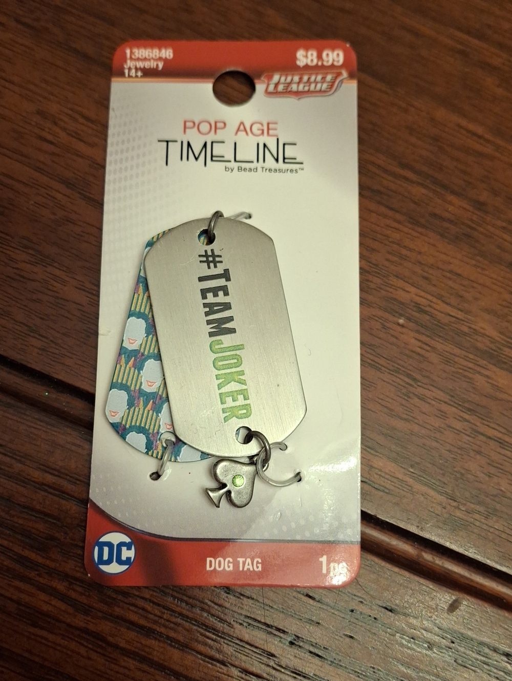 DC Comics Timeline Dog Tags New  Team Joker
